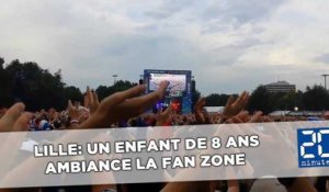 Euro 2016: Un enfant de 8 ans met l'ambiance à la fan zone de Lille