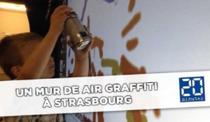 Un mur de air graffiti à Strasbourg