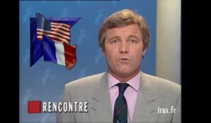 Rencontre entre Bush et Mitterrand à Rambouillet