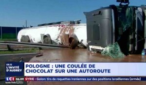 Un camion renverse 12 tonnes de chocolat sur l'autoroute - ZAPPING ACTU DU 10/05/2018