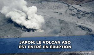 Japon: Le volcan Aso est entré en éruption