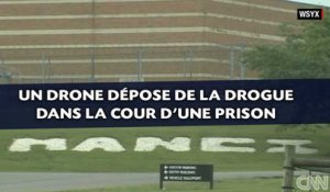 Un drone dépose de la drogue dans la cour d'une prison