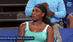 Serena Williams commande un café en plein match