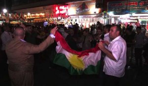 Irak: les Kurdes célèbrent le référendum dans les rues d'Erbil