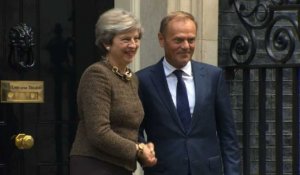 Brexit: rencontre May-Tusk à Downing Street