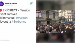 Tensions à la Sorbonne avant l'arrivée de Macron