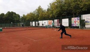 Sporting Charleroi: Les Zèbres s'affrontent au tennis lors de leur teambuilding à Nivelles - 4/10/2017