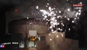 Des militants de Greenpeace tirent un feu d'artifice dans une centrale nucléaire française (Vidéo)