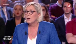 Emission Politique : Marine Le Pen juge la formulation de #balancetonporc "brutale"