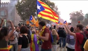 Clameur de joie d'indépendantistes à Barcelone