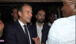 Emmanuel Macron qui sent du cannabis, Marine Le Pen en colère (Vidéo)