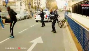 Des jeunes jettent des pierres sur des policiers, la vidéo choc 