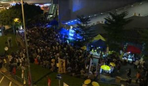Hong Kong: 3e anniversaire du mouvement "Occupy"