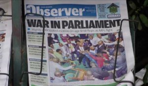 Les Ougandais "choqués" après la rixe au Parlement