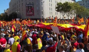 Barcelone: manifestation de masse contre l'indépendance