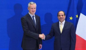 Bruno Le Maire reçoit le président égyptien al-Sissi
