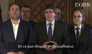 Puigdemont : "Nous avons gagné le droit d'avoir un Etat indépendant"