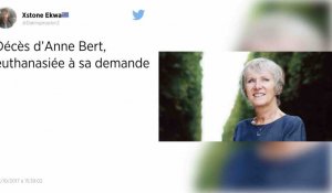 Anne Bert a été euthanasiée à sa demande