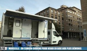 À Marseille, un camin-douche pour venir en aide aux personnes en difficultés