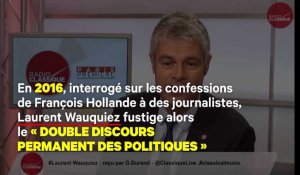 Quand Wauquiez fustigeait le « double discours des hommes politiques », en public et en « off »