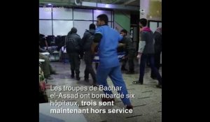 Syrie: six hôpitaux bombardés en 48 heures dans la Ghouta orientale