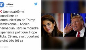 Hope Hicks, proche conseillère de Donald Trump, démissionne.