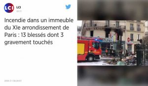 Paris. 13 blessés, dont 3 grièvement, dans l'incendie d'un immeuble.