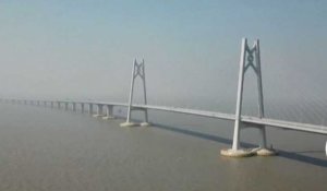 La Chine inaugure le plus long pont maritime du monde (Vidéo)