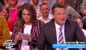 Valérie Bénaïm félicite Emmanuel Macron pour son "beau petit boule"