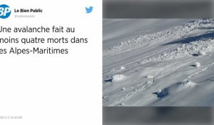 Avalanche dans les Alpes-Maritimes : au moins quatre morts et un disparu.