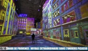 Le 18:18 : embarquez pour un voyage magique dans l'univers Picasso dans les « Carrières de Lumières » aux Baux de Provence