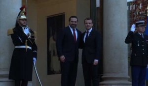 Macron reçoit le Premier ministre libanais Hariri à l'Elysée