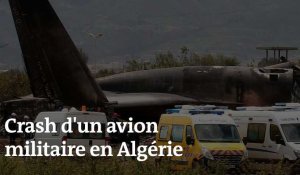 Les images de l'épave de l'avion qui s'est écrasé en Algérie