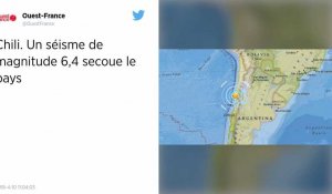 Chili. Un séisme de magnitude 6,4 secoue le pays.