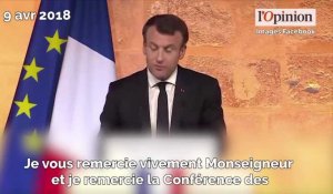 Macron face aux catholiques: le discours qui fâche 