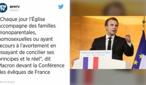 Macron s'attire les foudres de la gauche avec son discours adressé aux catholiques.