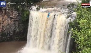 Australie : Un kayakiste se fait emporter par une chute d'eau à 25 mètres de hauteur (Vidéo)