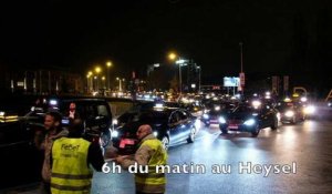 Manifestation des taxis à Bruxelles contre Uber