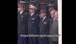 "Arnaud Beltrame rejoint le cortège valeureux des héros qu'il chérissait"