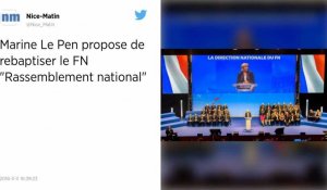 Congrès du FN. Marine Le Pen propose de rebaptiser le parti « Rassemblement national ».