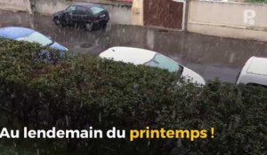 Il neige au printemps sur les Bouches-du-Rhône