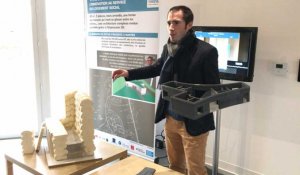 Visite de la première maison d'habitat social construite avec une imprimante 3D