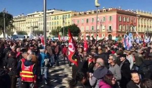 Forte mobilisation à Nice pour défendre  la fonction publique