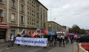 Manifestation pour la defense du service public