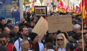 Mobilisation en France: début de la manifestation à Marseille