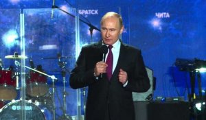 En Crimée, Poutine salue le rétablissement d'une "justice"