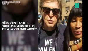 Paul McCartney a rejoint la marche contre les armes à feu en mémoire de John Lennon