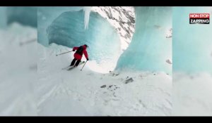 Ski : magnifique session freeride sur la "mer de glace" à Chamonix (vidéo)