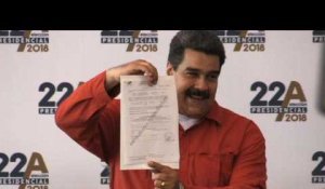 Venezuela: Maduro officiellement candidat à la présidentielle