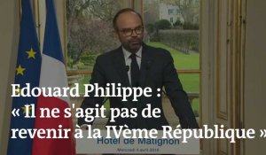 Edouard Philippe présente les grandes lignes de la réforme des institutions